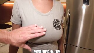 Bubbly eastern Hooker With Humongous Hooters Gets Bred, Creampied