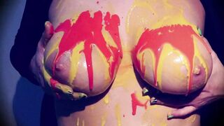 Leaking paint on my boobies