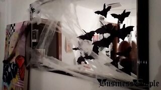 Goth sexy mom fucks a killer into Halloween