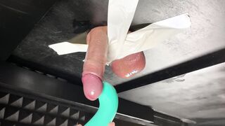 Milking Table 4K *Duct taped his nuts and he jizzes into my mouth*