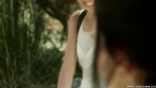 Lesbo Arousing Moment just to make wetness session