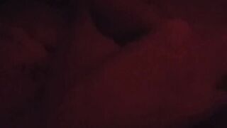 She stroking it