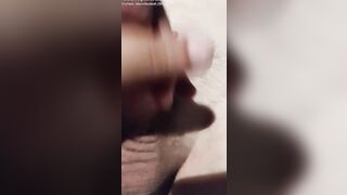 Fem Dom makes her little bimbo cum rough, then makes him beg her to stop