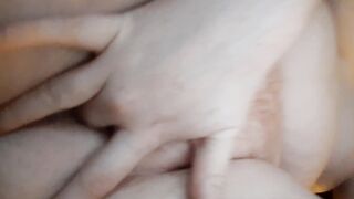 Bombshell red haired mom having fun with herself while daddys gone