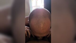 Ebony hoe with pierced clitoris takes deep cumshot