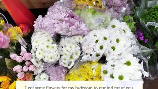 Thank you for the gift card code baby. I get some flowers for my room to remind me of you
