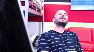 Julia Ann Finds Her College Girl Jerking Off... And Joins Him?!