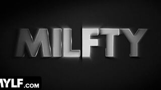 Milfty - Big Tit Blonde Housewife With Incredible Booty Seduces And Fucks The Plumber On The Couch