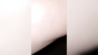 Close up of Maggie getting a cummed