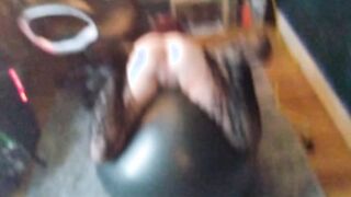 Husbands friend Just walked inside & started fucking me while I was exercising