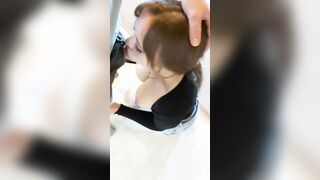 Looking crazy hot and sucking off daddy's penis