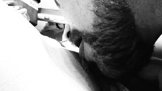 Dogging Oral Sex while boyfriend is at home