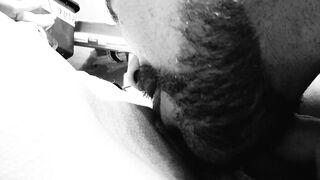 Dogging Oral Sex while boyfriend is at home