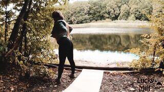 Risky Quick Sex inside Autumn Park ❤ Soak Mom need Long Cock right here, right now