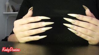 Sharp Huge Nails Tapping Flicking