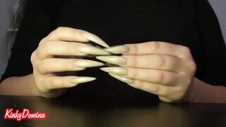 Sharp Huge Nails Tapping Flicking