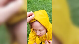 point of view fellatio and squirt on face and rainwear
