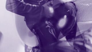 PVC CATSUIT HALLOWEEN COSTUME WAS POUNDED AFTER PARTY