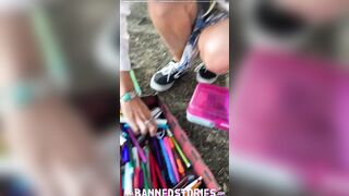 Bae Teenie Beauty NIKOLE NASH Squirts during Outdoor Art Session