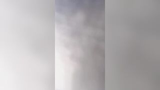 Dropping penis into her before work (squirt all inside the camera)