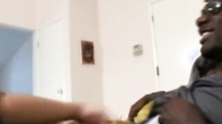 Long Ebony Penis For Freaky White Wifey Just To Make Cum