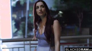 BLACKEDRAW Beauty red haired April gets creampied by a big big black dick