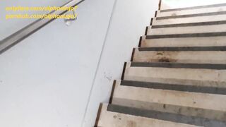 Vehicle Park Stairs Risky Outdoors Pounded