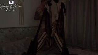 Halloween sex swing plowed puppet