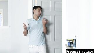Sisters agree to be step brother's nailed dildos