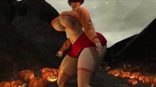 Velma Scooby-Doo shaking her tasty body (3D Cosplay) - Second life
