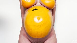 Pregnant Belly Painting - Happy Halloween! GreyDesire69