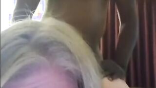 Amateur Blonde cougar Filled with bbc