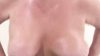 Old Mom with giant boobs! shows her hubby how much she loves long penis!!