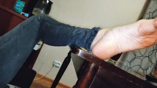 Stepson Licked Step Milf's Kinky Smelly Soles - Milf Toejob Penis - Amateur