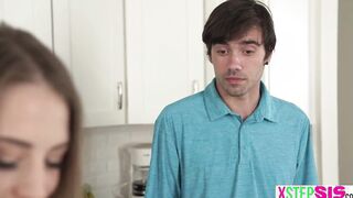 New 19 year old stepsister Kyler Quinn was very helpful towards her