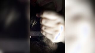 I got blindfolded and I find myself blowing a huge rough penis that ejaculates inside my mouth.