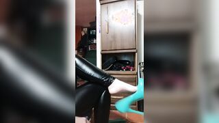 Ferralyn dangles her heels