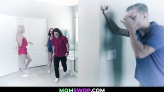 Competitive Friends Swap Their Moms - Nova Sky, Katie Monroe,