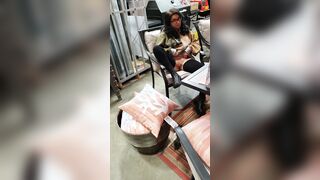 Flashing my snatch inside outside! At Kohls, and Lowe's! Ends with my snatch licked into garden department!!
