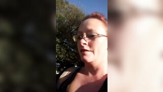 Slutty ginger mom blows and fucks big dick