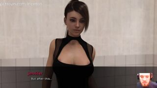 In Jennifer - a woman made me cum into outside toilet