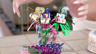 PASSION-HD Huge Ass Blonde Romantic Birthday Sex