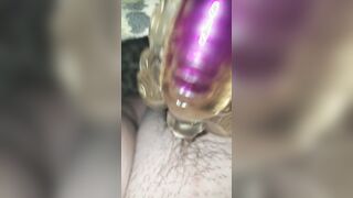 Quickie Masterbating with dildo