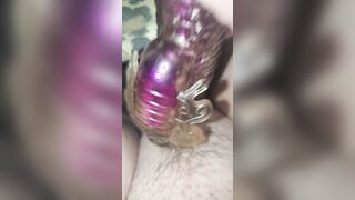 Quickie Masterbating with dildo
