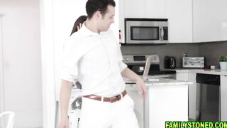 Stepsister and stepbrother masturbating inside front of each other