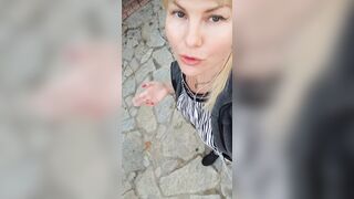 Outside, risky flashee, adorable snatch & tit