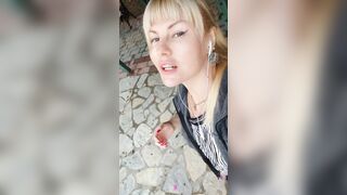 Outside, risky flashee, adorable snatch & tit