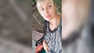 Outside, risky flashee, adorable snatch & tit