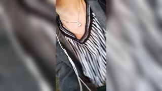 Outside, risky flashee, adorable snatch & tit