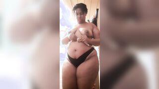 irresistible gordi putting on panties